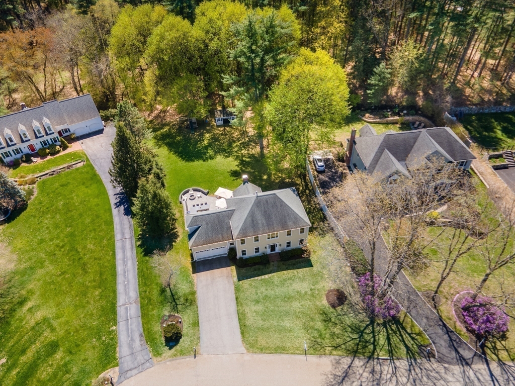 227 Concord Road Wayland, MA 01778 - Photo 20 of 20 an aerial view of a house with a yard basket ball court and outdoor seating