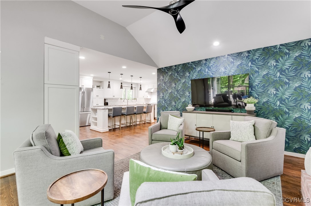 3510 Lansdowne Road Midlothian, VA 23113 - Photo 15 of 47 a living room with furniture and a wooden floor