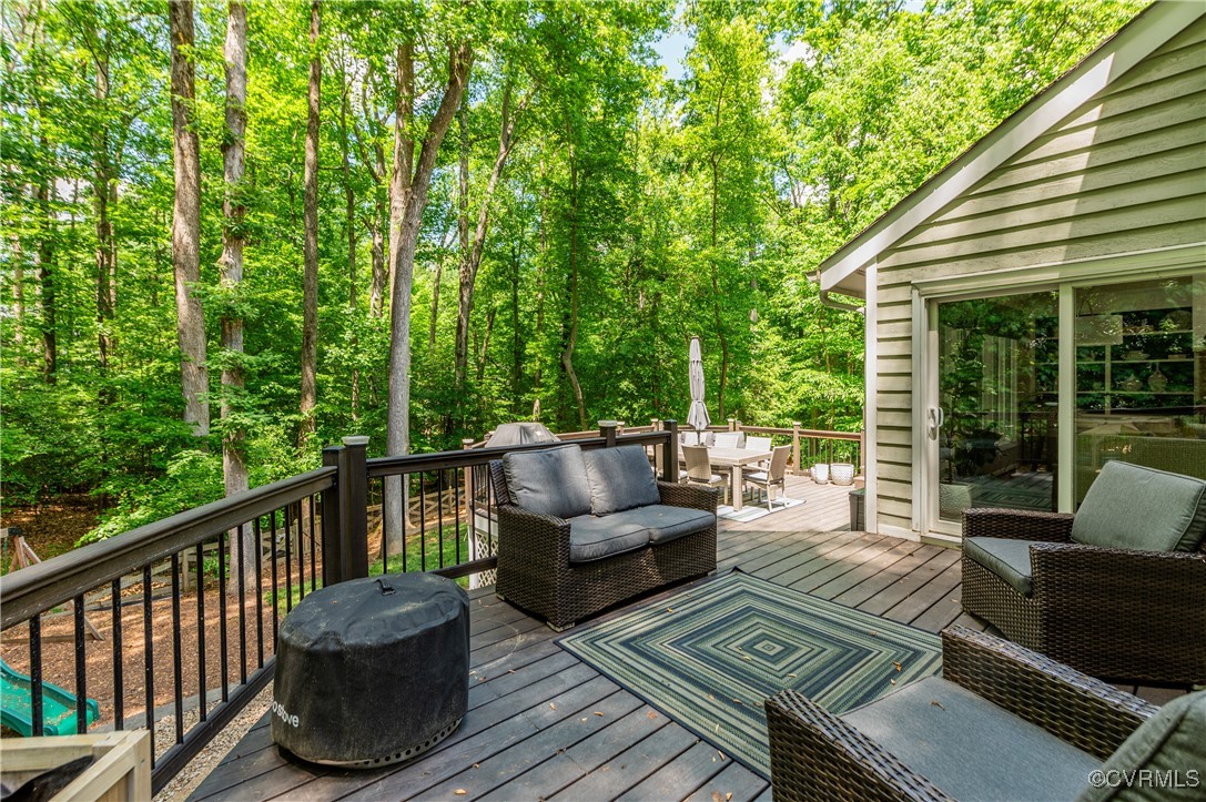 3510 Lansdowne Road Midlothian, VA 23113 - Photo 43 of 47 a balcony with furniture and wooden floor
