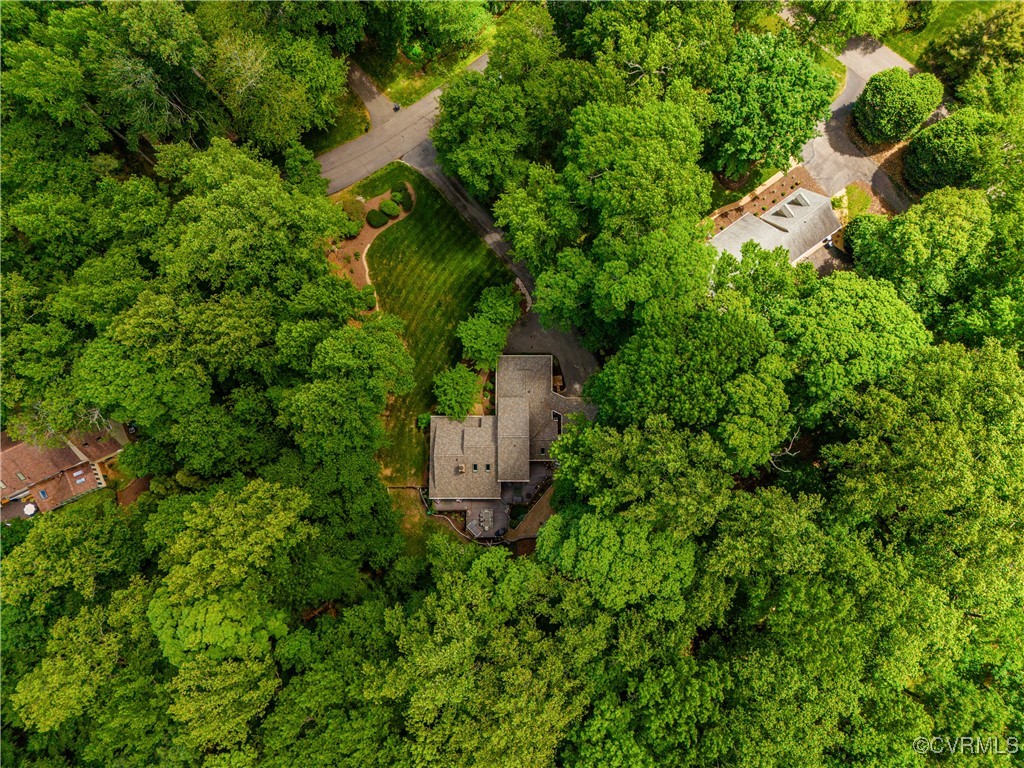 3510 Lansdowne Road Midlothian, VA 23113 - Photo 46 of 47 an aerial view of residential house with outdoor space and trees all around
