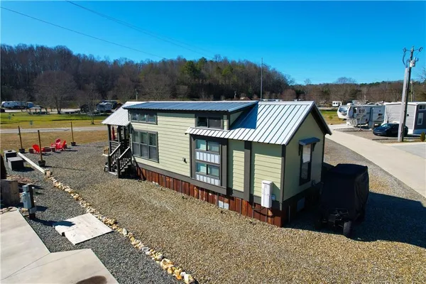 a view of a house with a patio