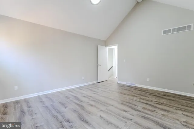 a view of a black gate