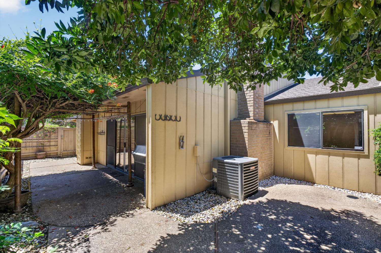 1338 Hunn Road, Unit 26 Yuba City, CA 95993 - Photo 41 of 58 Another View Of Backyard, There are 3 Separate areas for Patio Furniture, Fountain, and any Potted Plants