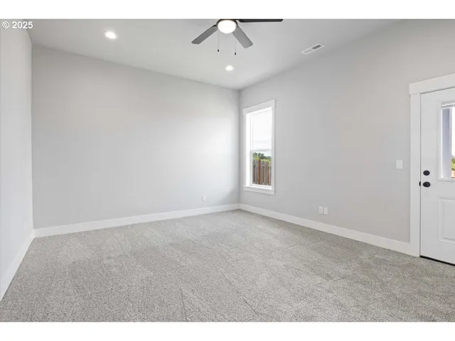 a bathroom with a sink vanity and a mirror