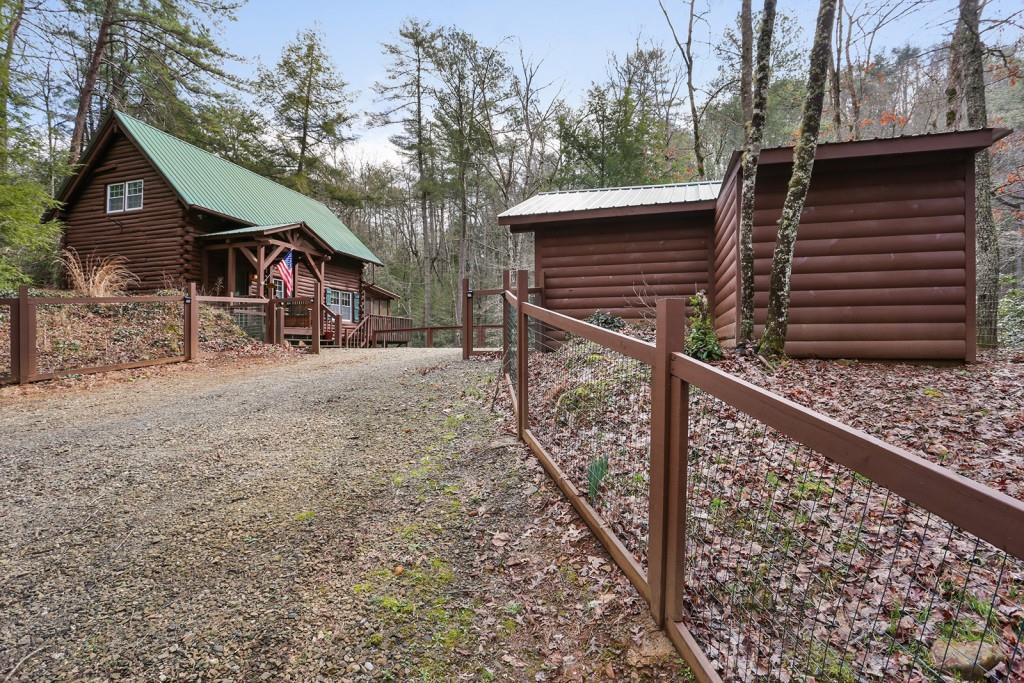 317 Teaberry Ridge Road Talking Rock, GA 30175 - Photo 1 of 1 Beautiful Log Construction on Low Maintenance Lot!!! Detached Garage!!!