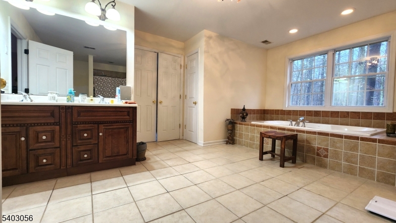 52 Fox Hollow Road Montague, NJ 07827 - Photo 31 of 45 a spacious bathroom with a sink and a mirror