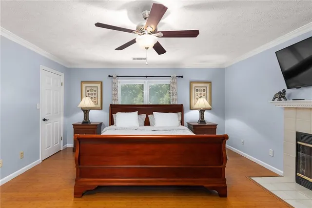 a view of a room with wooden walls