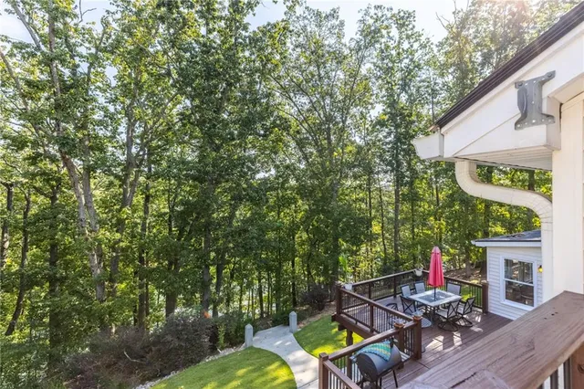 an aerial view of a houses with lake view