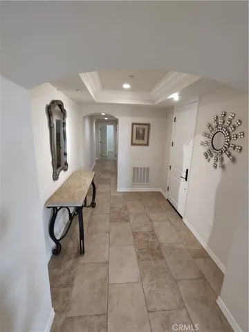 a view of a terrace with furniture