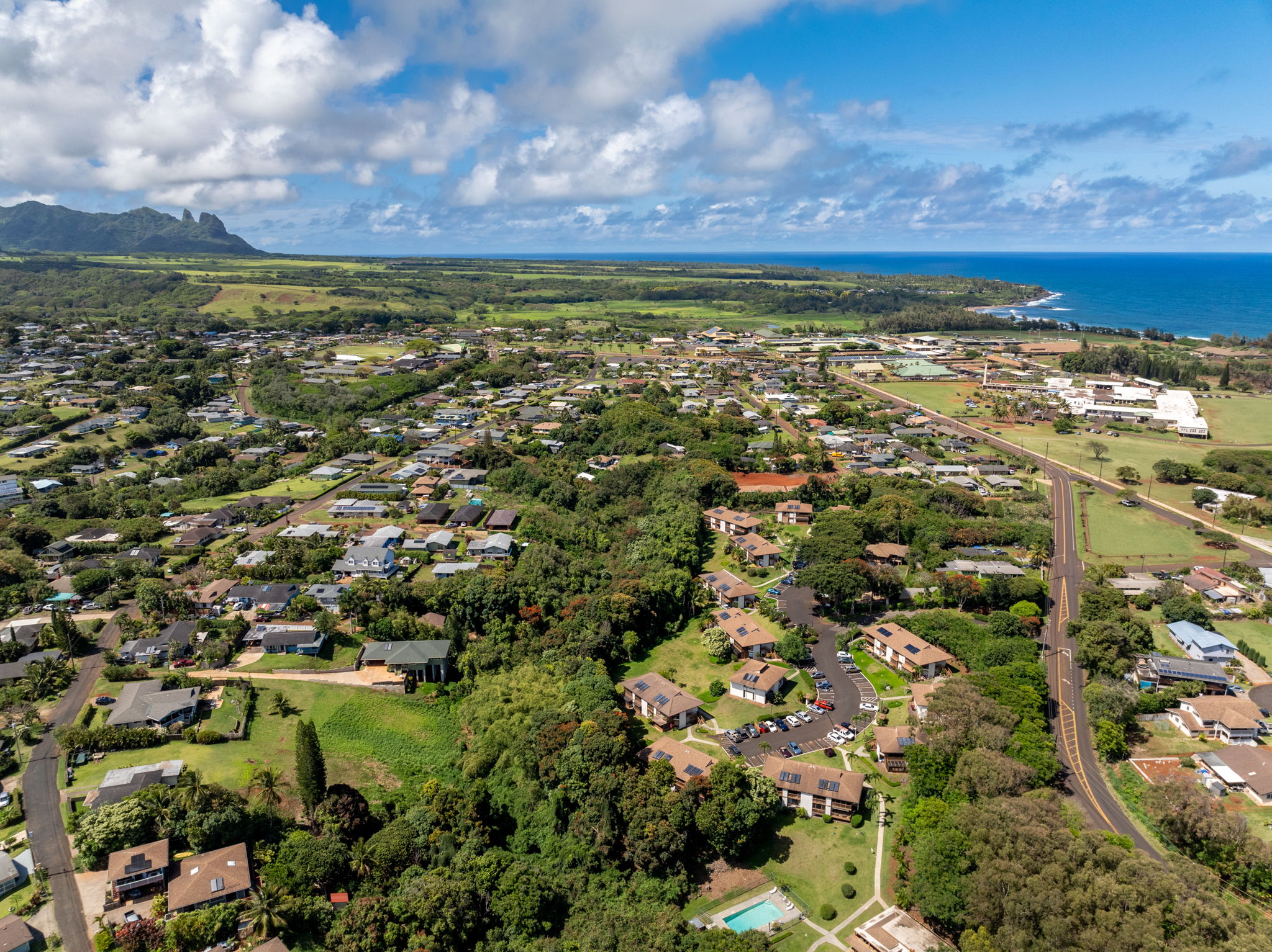 4701 Kawaihau Road, Unit F201 Kapaa, HI 96746 - Photo 24 of 24 a view of city and mountain