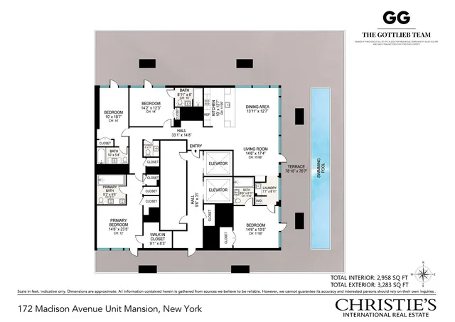 $13,995,000 | 172 Madison Avenue, Unit MANSION | Midtown South