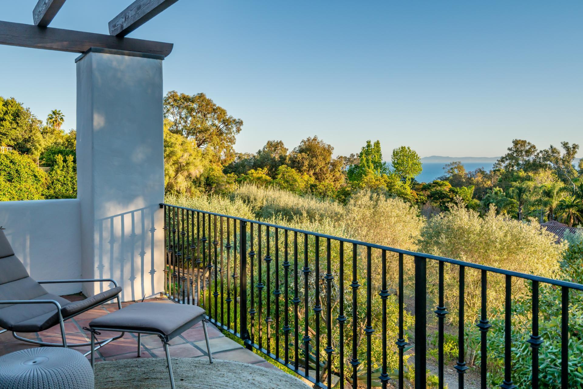 1910 Barker Pass Road Santa Barbara, CA 93108 - Photo 12 of 41 a view of a balcony with furniture