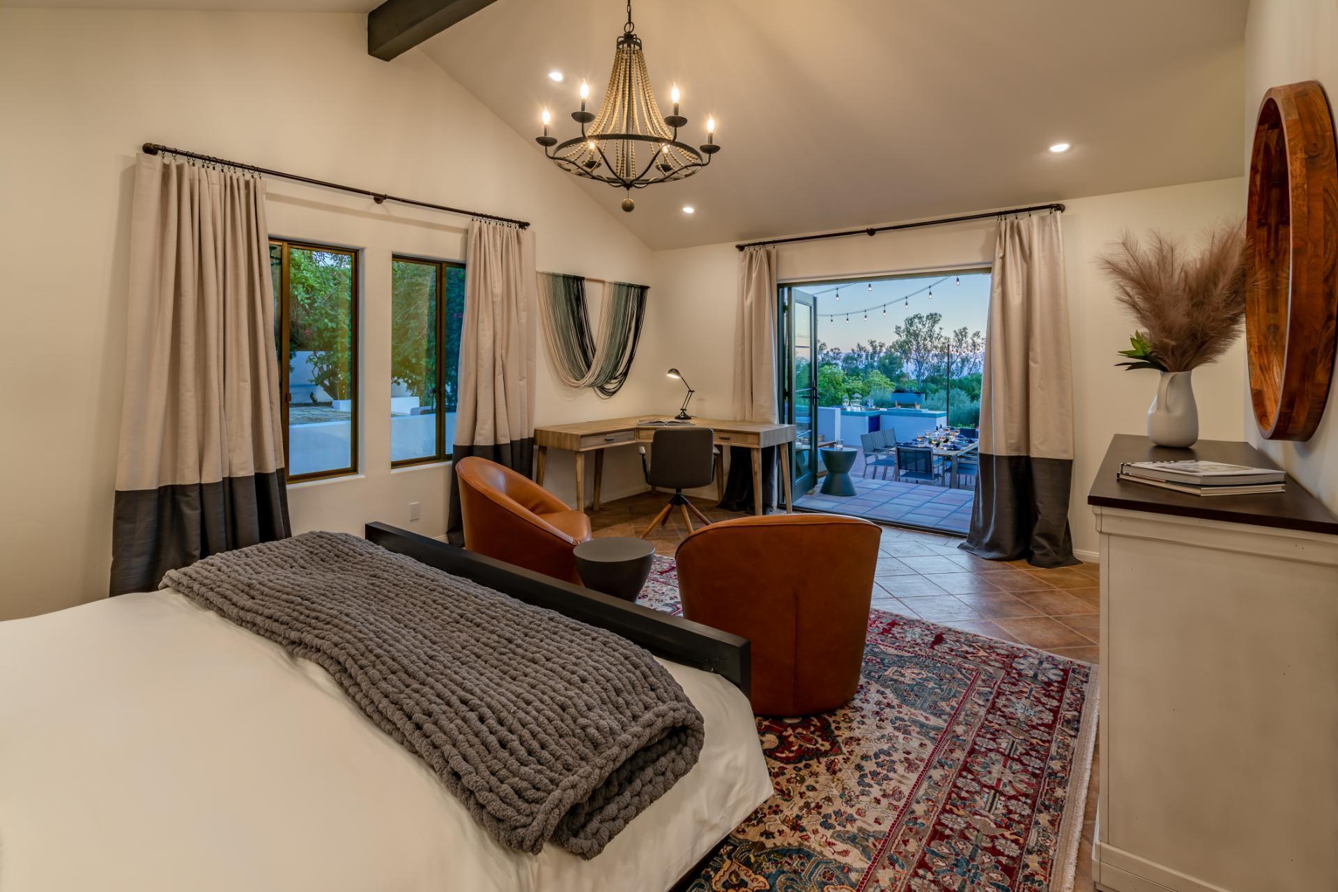 1910 Barker Pass Road Santa Barbara, CA 93108 - Photo 28 of 41 a bedroom with furniture and a window