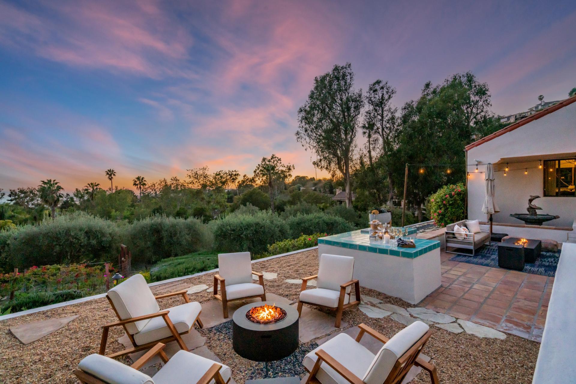 1910 Barker Pass Road Santa Barbara, CA 93108 - Photo 33 of 41 a view of yard from deck with patio