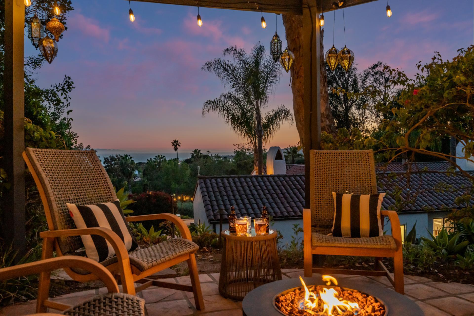 1910 Barker Pass Road Santa Barbara, CA 93108 - Photo 37 of 41 a view of balcony with wooden floor and outdoor seating