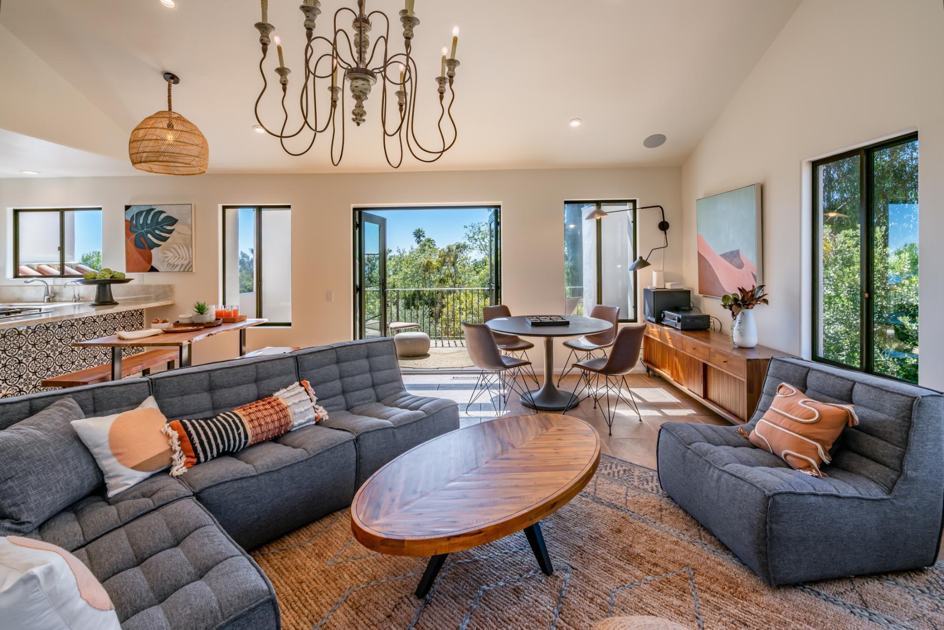 1910 Barker Pass Road Santa Barbara, CA 93108 - Photo 9 of 41 a living room with furniture and a large window
