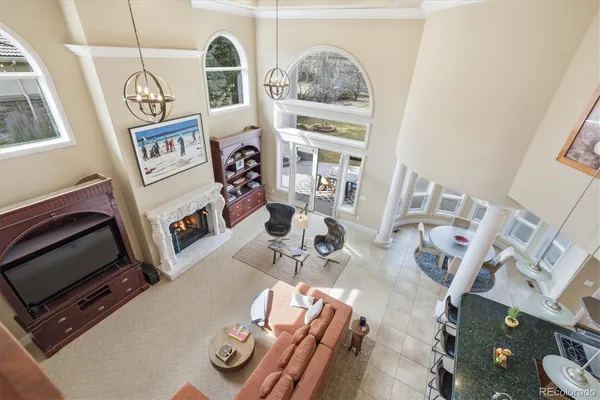 a view of livingroom with furniture and wooden floor