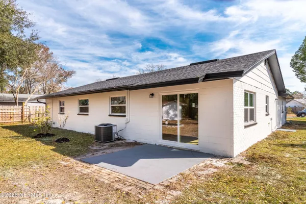 a view of a house with a patio