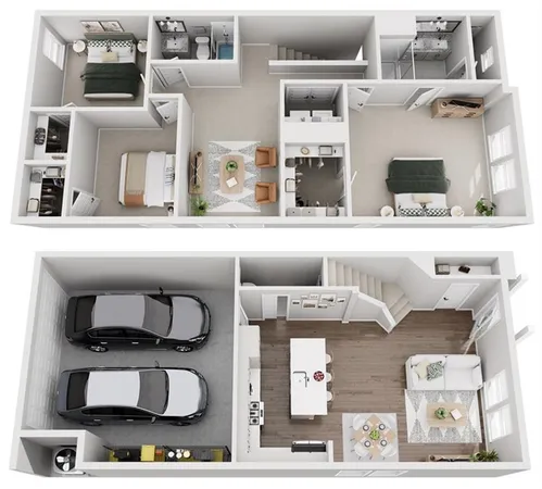 a view of a patio with couches and table under an umbrella