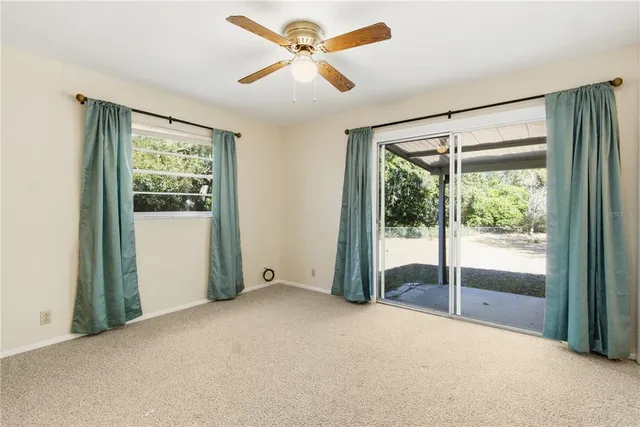 a view of an empty room