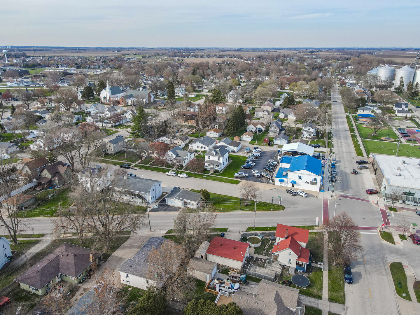 141 West 1st Street Manteno, IL 60950 - Photo 15 of 16 an aerial view of a city