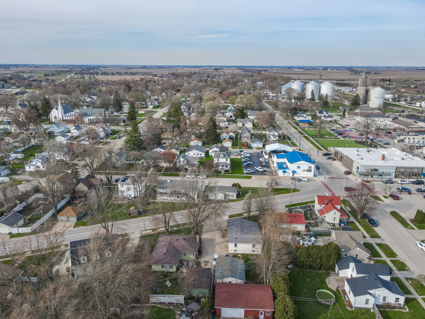 141 West 1st Street Manteno, IL 60950 - Photo 16 of 16 an aerial view of residential houses with outdoor space
