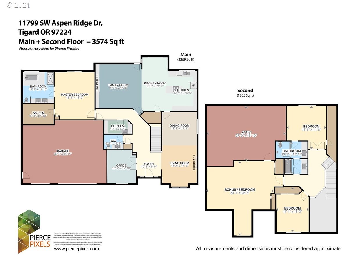 11799 Southwest Aspen Ridge Drive Tigard, OR 97224 - Photo 32 of 32 Floor Plan