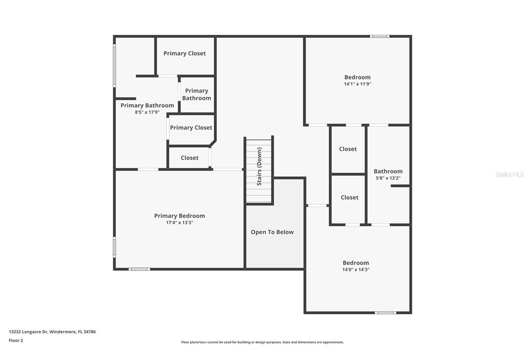 13232 Longacre Drive Windermere, FL 34786 - Photo 28 of 28 a picture of a floor plan