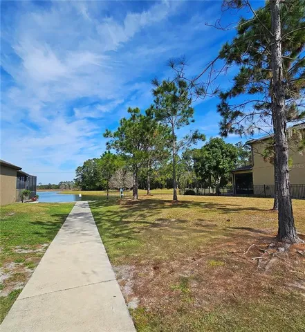 a view of an outdoor space and a yard