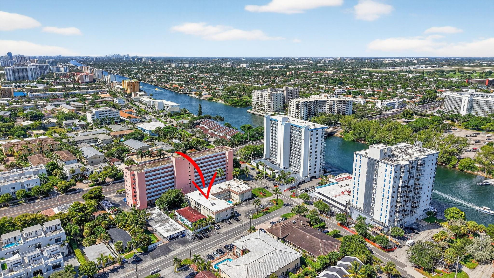 1450 North Riverside Drive, Unit 102 Pompano Beach, FL 33062 - Photo 29 of 32 an aerial view of a city