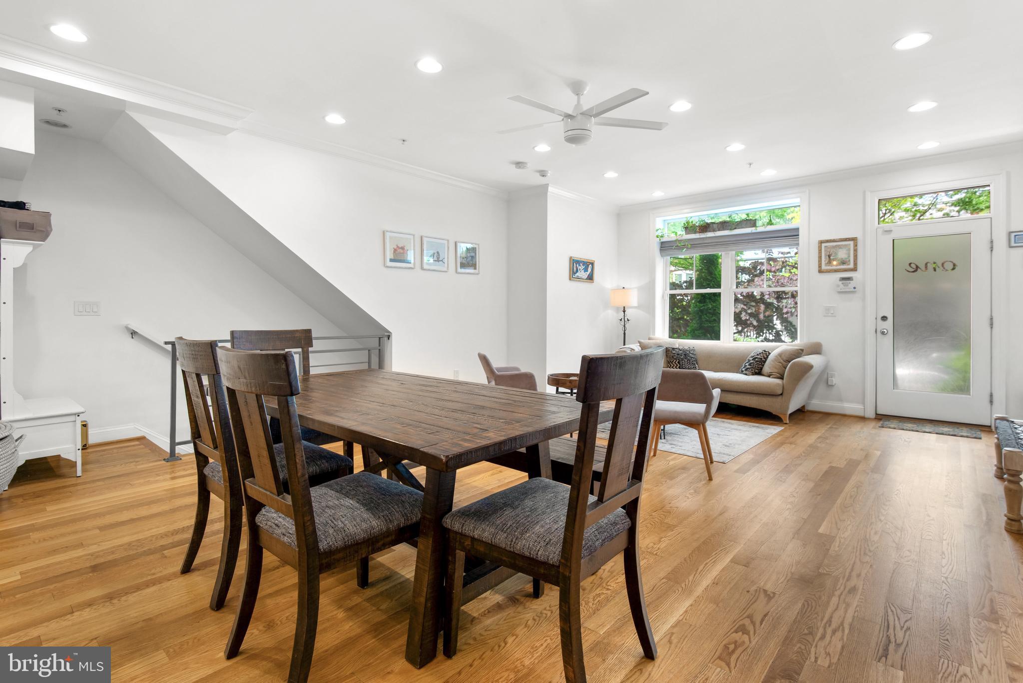 1428 Shepherd Street Northwest, Unit 1 Washington, DC 20011 - Photo 8 of 48 a view of a dining room with furniture and wooden floor