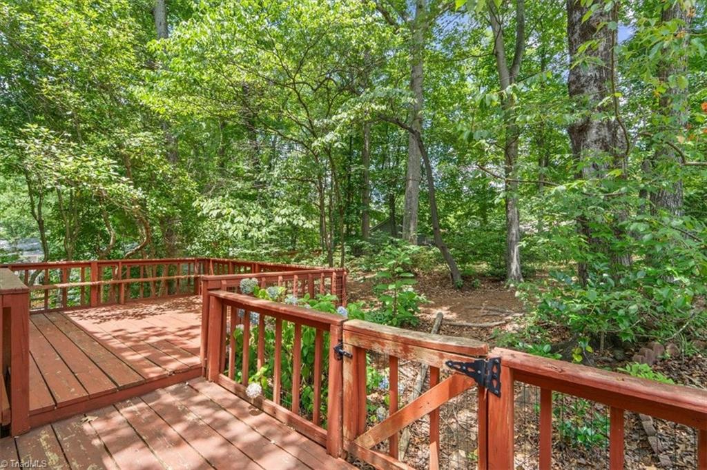 3610 Gramercy Road Greensboro, NC 27410 - Photo 34 of 39 Rear Deck and Backyard