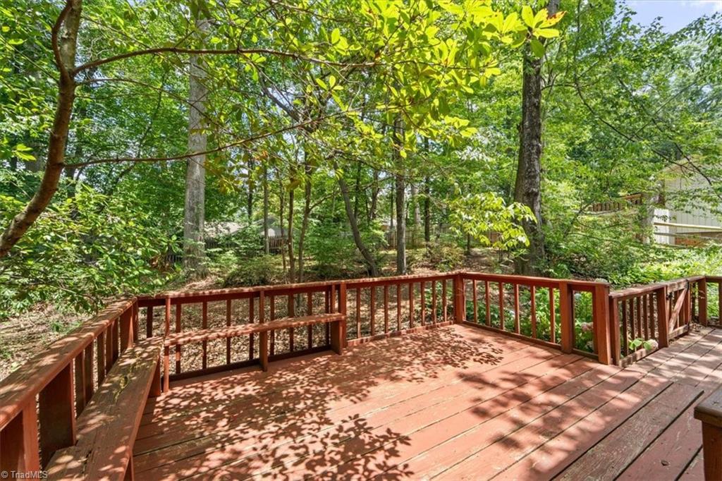 3610 Gramercy Road Greensboro, NC 27410 - Photo 35 of 39 Rear Deck and Backyard
