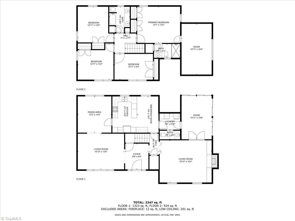 3610 Gramercy Road Greensboro, NC 27410 - Photo 39 of 39 Combined Floor Plan
