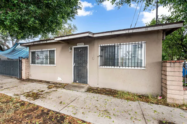 a front view of a house
