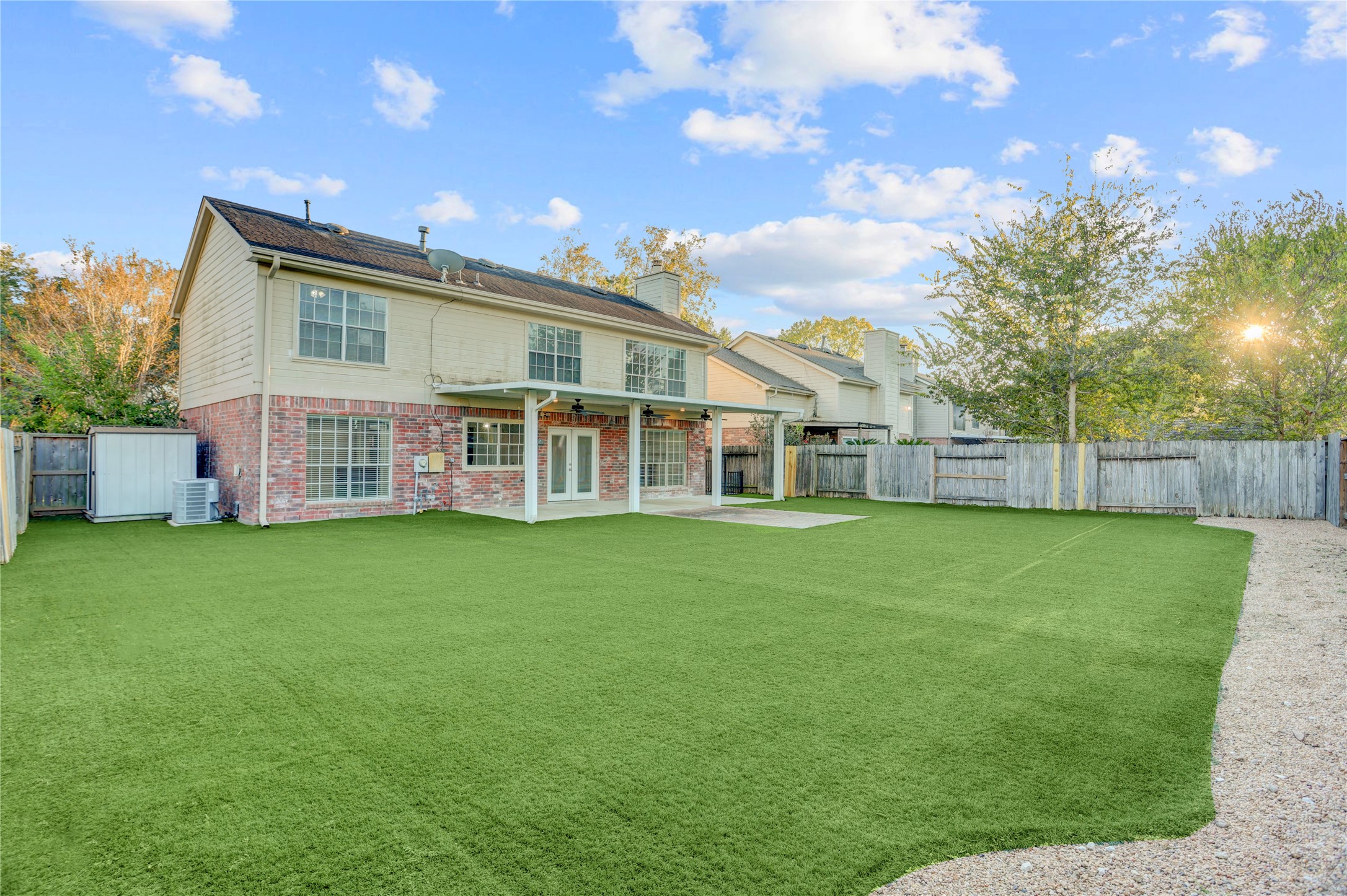 3122 Rimrock Drive Missouri City, TX 77459 - Photo 28 of 29 a view of a house with a backyard