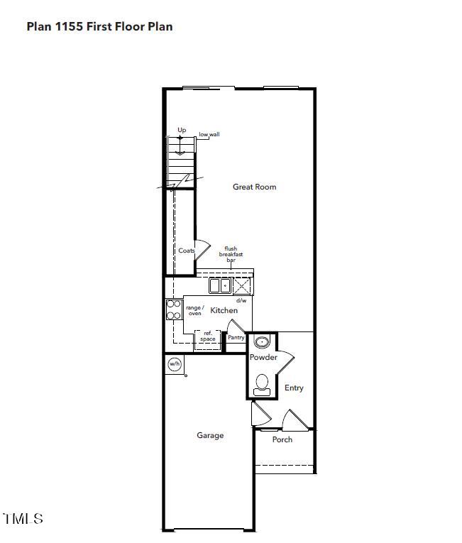 10522 Brookside Reserve Street Raleigh, NC 27614 - Photo 2 of 3 RR - Plan 1155 first floor