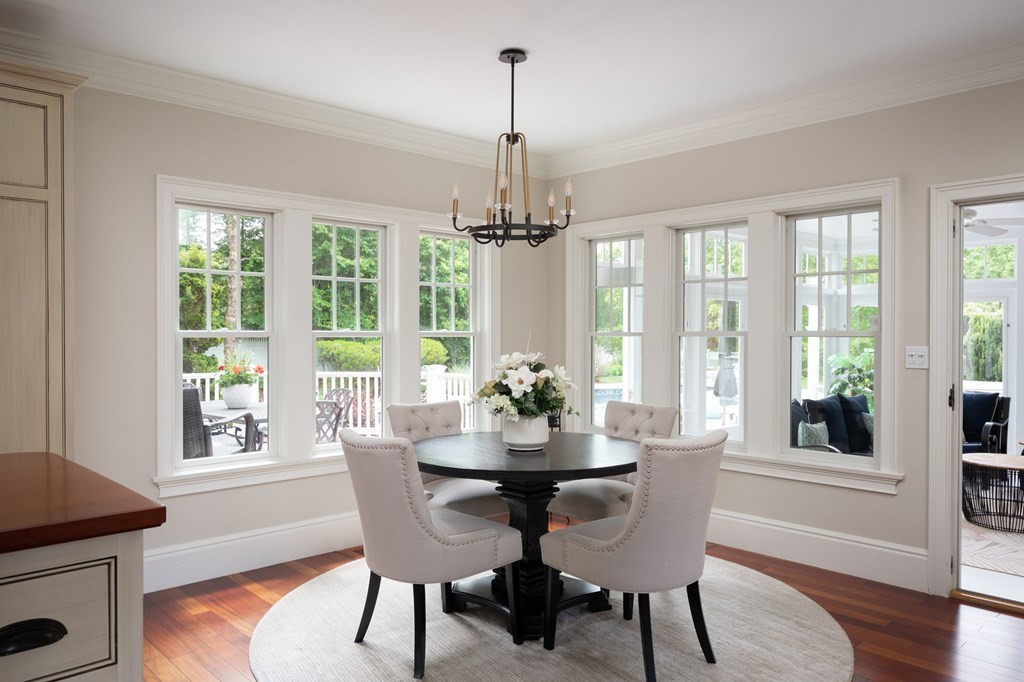 6 High Meadow Road Andover, MA 01810 - Photo 11 of 32 a dining room with furniture window wooden floor