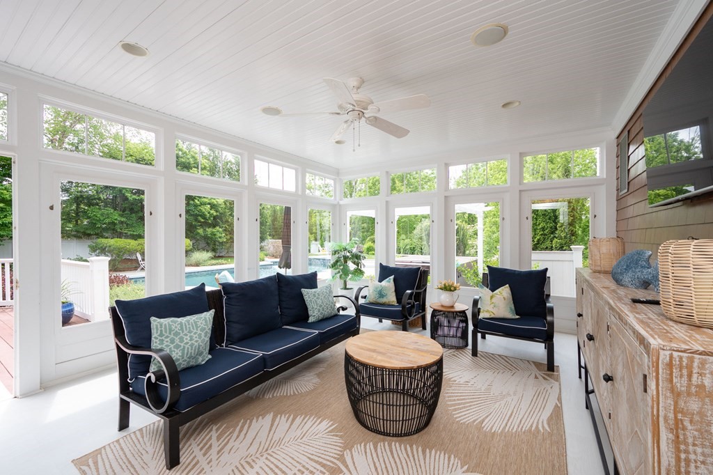 6 High Meadow Road Andover, MA 01810 - Photo 12 of 32 a living room with furniture and a large window