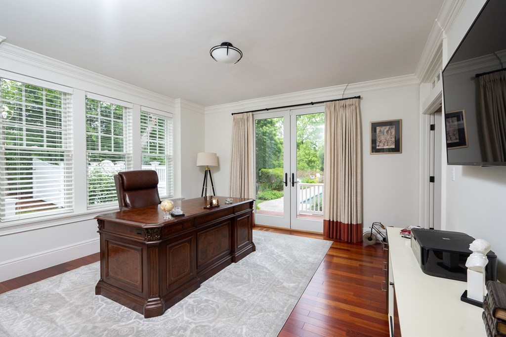 6 High Meadow Road Andover, MA 01810 - Photo 15 of 32 a view of a workspace with furniture and a window