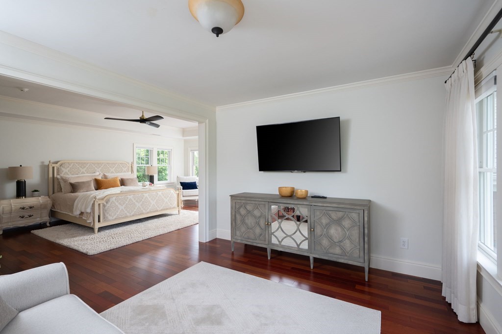 6 High Meadow Road Andover, MA 01810 - Photo 18 of 32 a living room with furniture and a flat screen tv