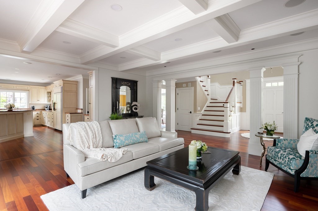6 High Meadow Road Andover, MA 01810 - Photo 7 of 32 a living room with furniture and wooden floor