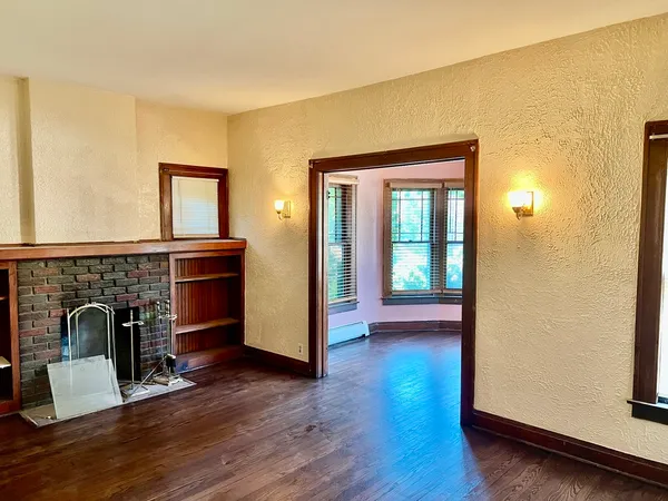 a view of livingroom with furniture and wooden floor