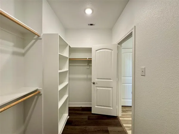 a view of closet area