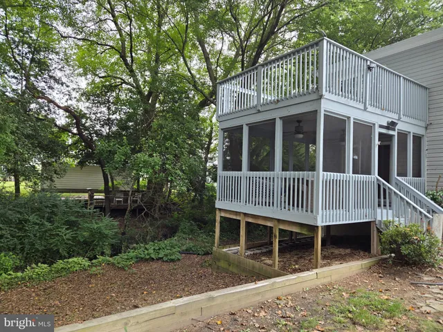 a view of a house with a deck