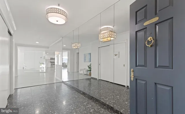 a front view of a building