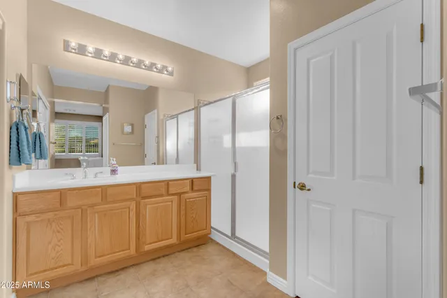 an aerial view of house with yard