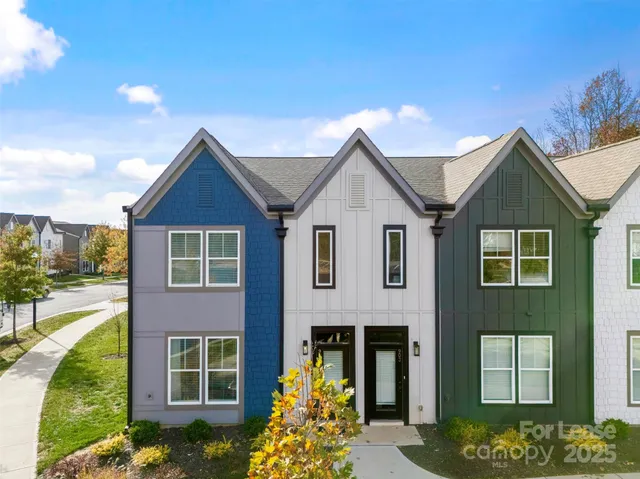 a front view of a house