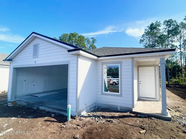 a front view of a house