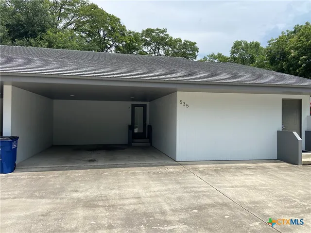 a backyard of a house